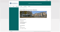 Desktop Screenshot of analysis.math.uni-mannheim.de