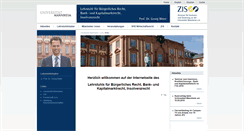 Desktop Screenshot of bankrecht.uni-mannheim.de