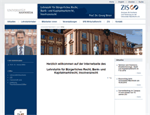 Tablet Screenshot of bankrecht.uni-mannheim.de