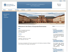 Tablet Screenshot of niessen.bwl.uni-mannheim.de