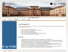 Tablet Screenshot of management.bwl.uni-mannheim.de