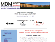 Tablet Screenshot of mdm2007.uni-mannheim.de