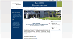 Desktop Screenshot of lsew1.sowi.uni-mannheim.de