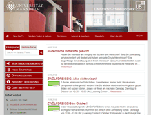 Tablet Screenshot of bib.uni-mannheim.de