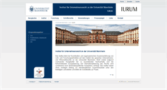 Desktop Screenshot of iurum.uni-mannheim.de