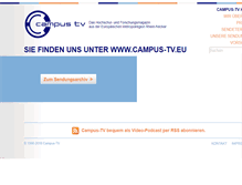Tablet Screenshot of campus-tv.uni-mannheim.de
