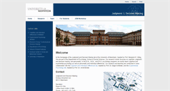 Desktop Screenshot of jdm.uni-mannheim.de