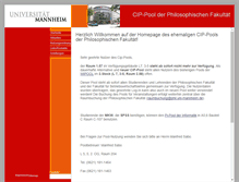 Tablet Screenshot of cip.phil.uni-mannheim.de