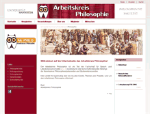 Tablet Screenshot of ak-phil.uni-mannheim.de