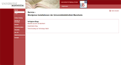 Desktop Screenshot of blog.bib.uni-mannheim.de