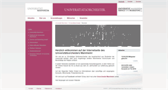 Desktop Screenshot of orchester.uni-mannheim.de