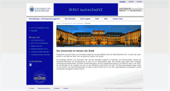 Desktop Screenshot of event.uni-mannheim.de
